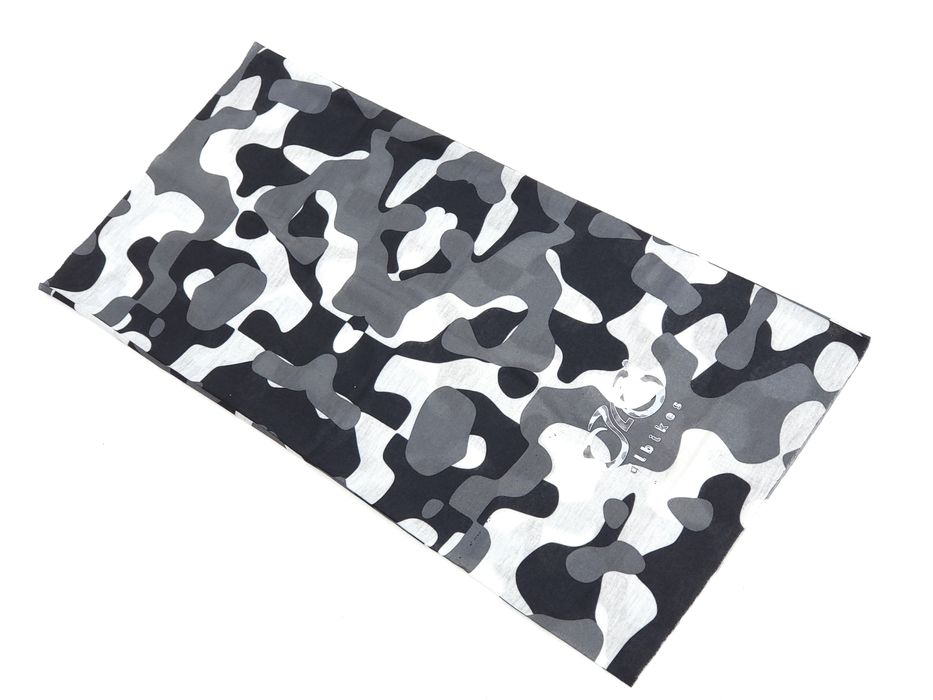 NOWY Komin tunel szalik Oryginał DLBIKES na rower narty biało czarny