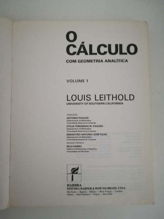 livro - O cálculo com geometria analítica