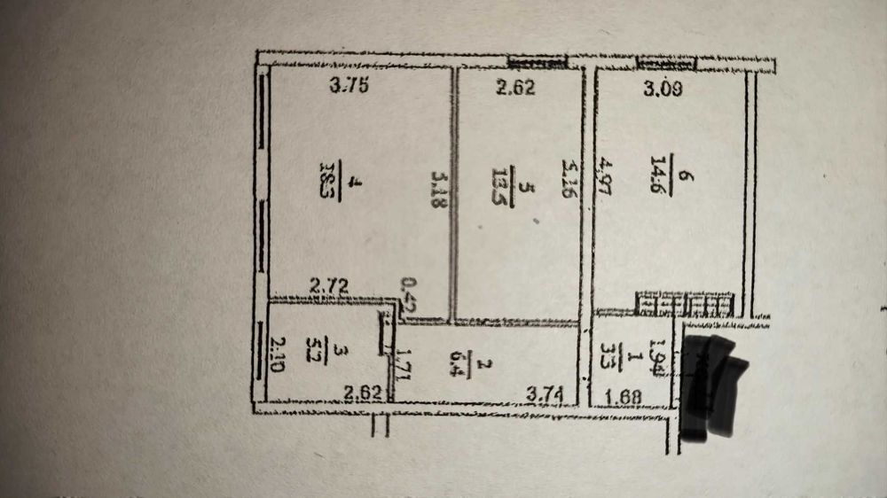 2 ком квартира в ЖК Острова. есть газ.  2 этаж. Марсельская