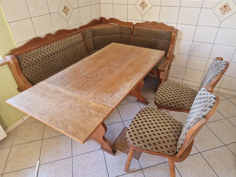 Narożnik kuchenny stół krzesła