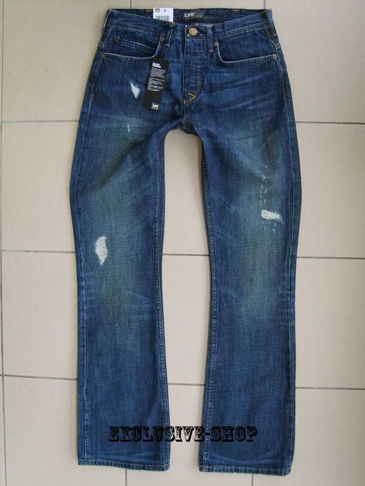 Spodnie dżinsowe męskie Lee Elton Slim Flare W28 L32 pas 76 cm
