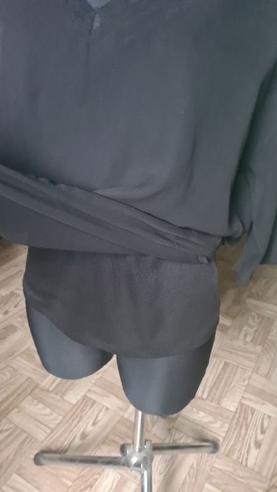Bluzka podwójna damska na krótki rękaw