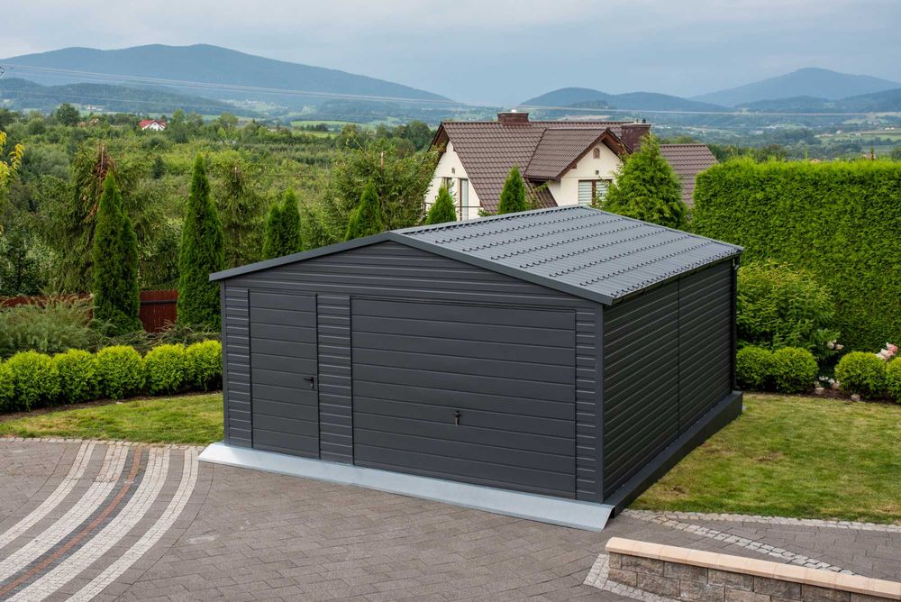 Garaż 5 x 5 - akrylowy - PROFILE ZAMKNIĘTE solidny