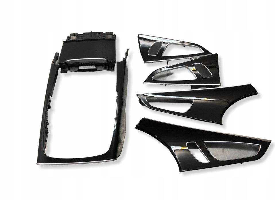 komplet listw dekorów drzwi tunel popielniczka piano black 1lq audi a7 4g