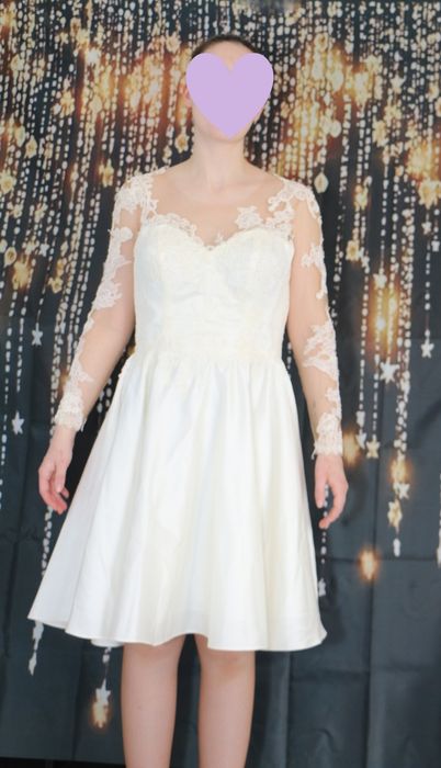 Vestido de noiva dois em um