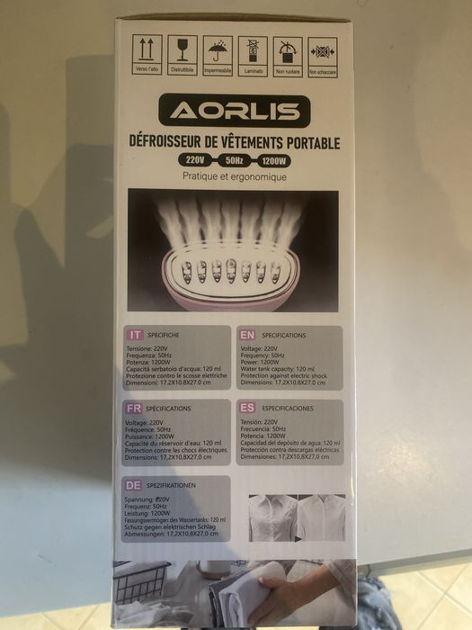 Vaporizador de roupa portátil