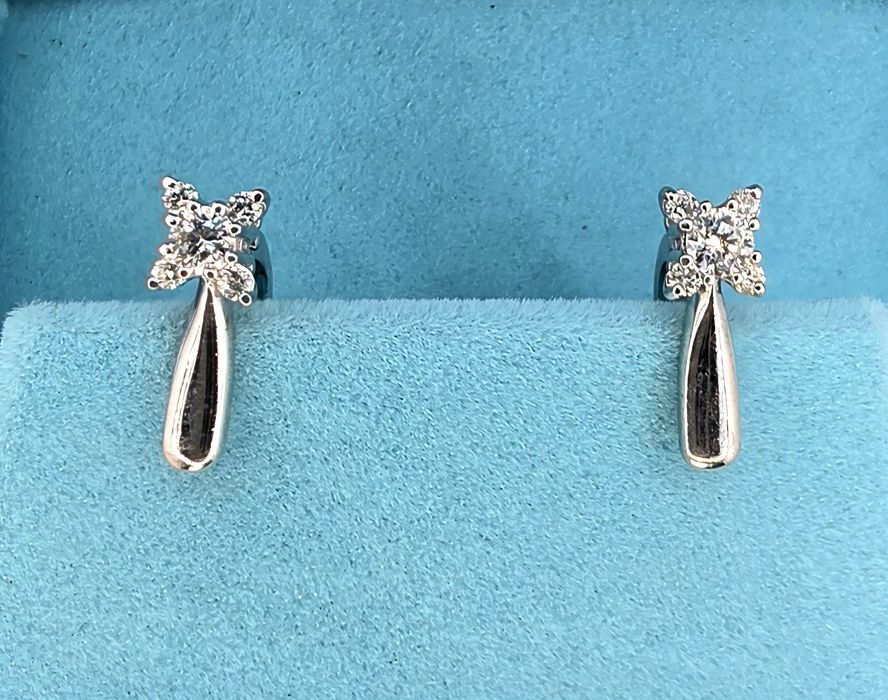 Сережки с бриллиантами 0.48ct