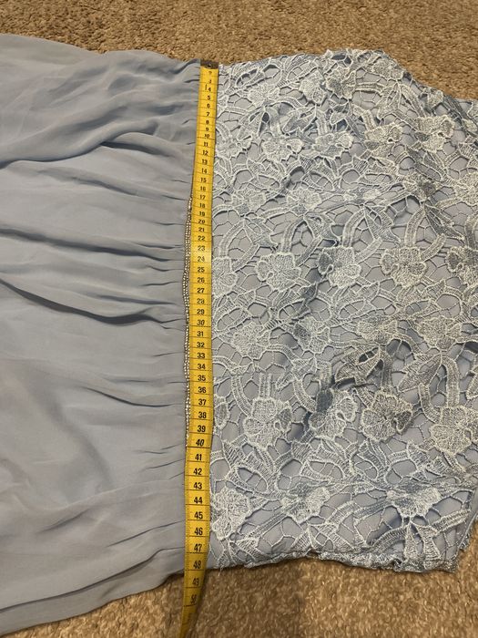 Sukienka długa błękitna