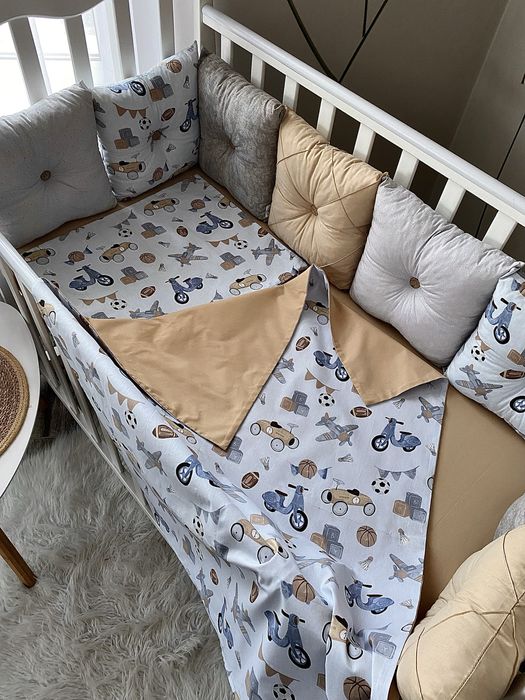 Бортики у ліжечко, бортики, постільна білизна