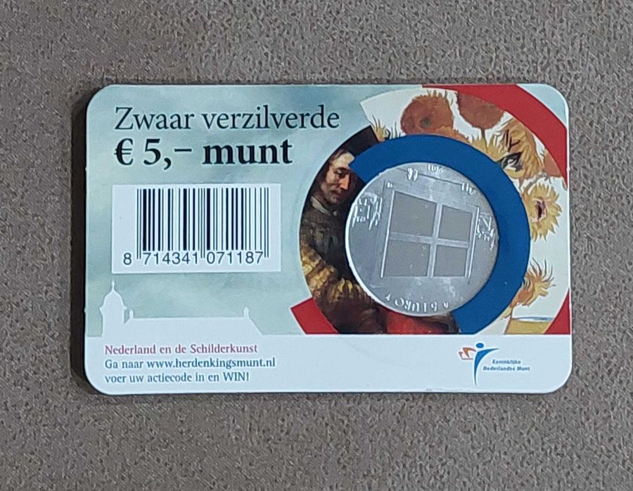Países Baixos - Moeda Comemorativa 5 € - Pintura