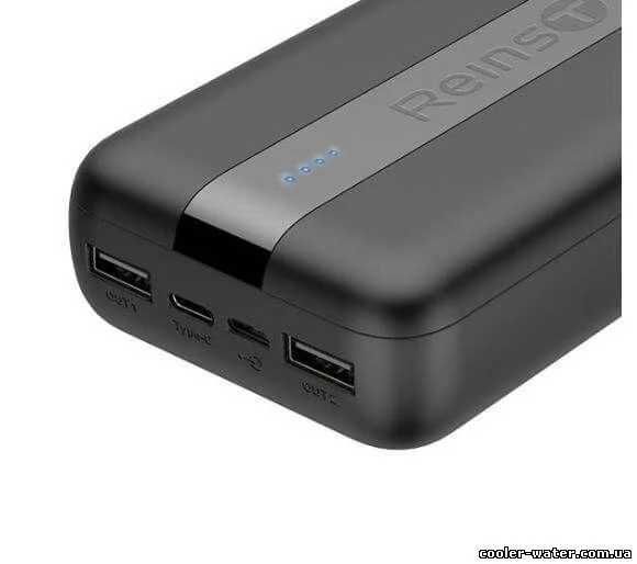 Power Bank ReinsTon EPB027 20000 mAh Black зовнішній акумулятор