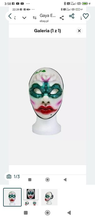 Replika maski Clover z gry Payday 2 oficjalnie licencjonowana przez Ga