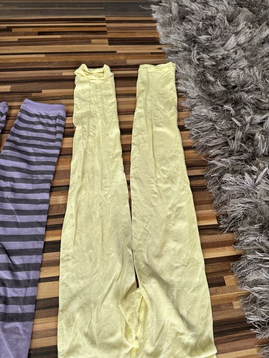 Rajstopy bez stóp damskie czarne kolorowe getry dziewczęce S 38 M 40