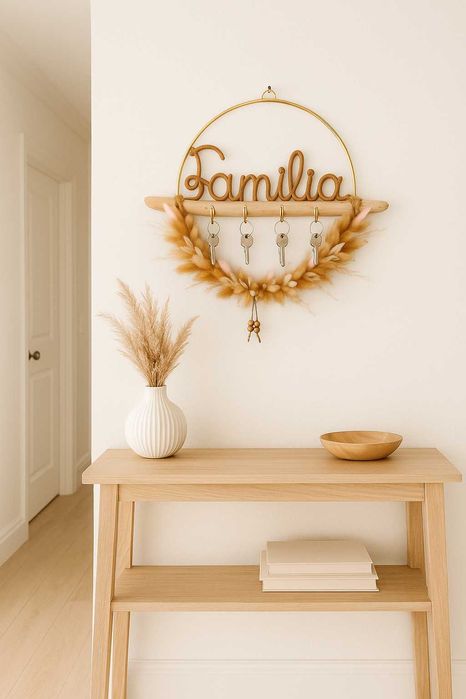 Circulo com flores secas