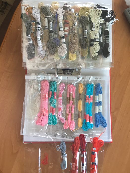 Mulina zestaw (Anchor, DMC, Ariadna) + dodatki