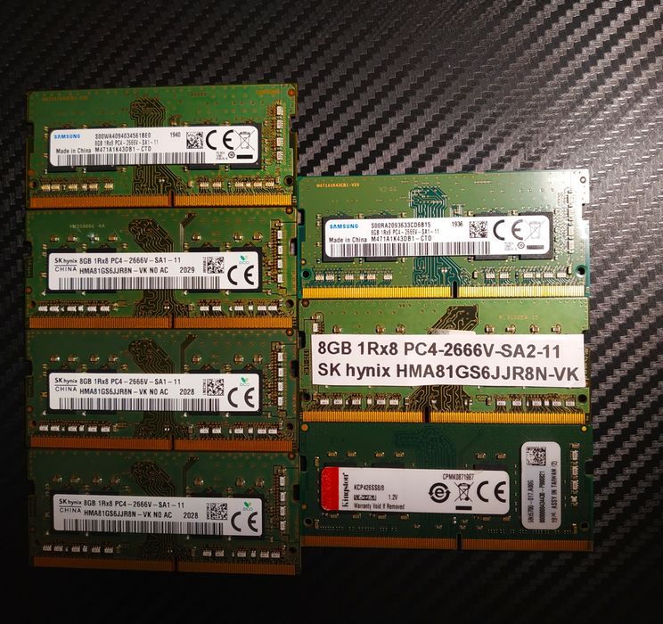 Оперативна пам'ять so dimm  ddr4 8 gb - 16 gb - 32 gb