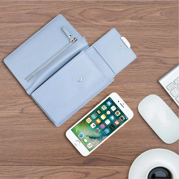 DF19 Damski Portfel Na Telefon Mała Kopertówka Etui Pojemna 3w1