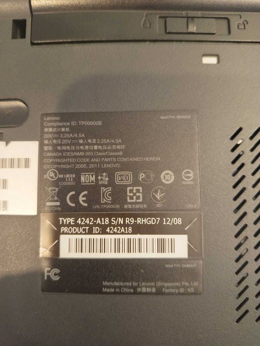 Laptop Lenovo ThinkPad T520, Win 10, 8GB RAM, Intel Core i5, 1 TB HDD