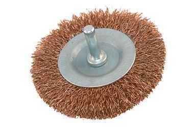 Szczotka Druciana Obrotowa Płaska Fi 6Mm 80Mm Do Wiertarki Wkrętarki