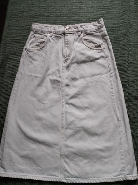 Юбка zara m джинс