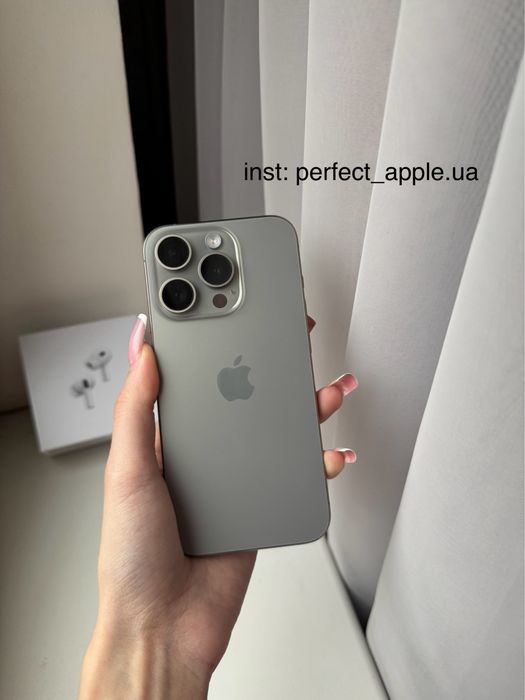 IPhone 15 Pro Natural Titanium. Айфон 15 Про титан.