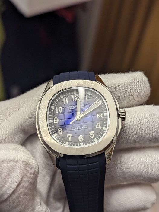 Seiko mod Aquaneiko niebieski szafir