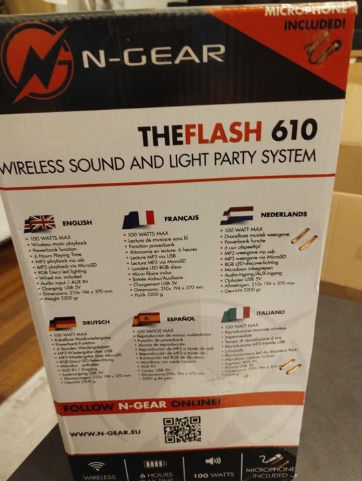 Głośnik z mikrofonem NGaer T610 flash