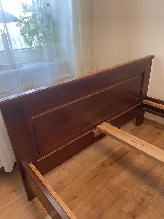Rama łożka drewniana - dębowa