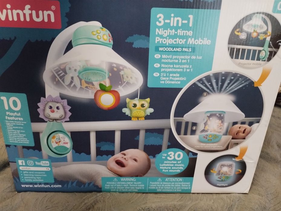 Детский подвесной ночник 3в1