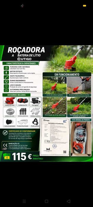Roçadora 115€. Oportunidades