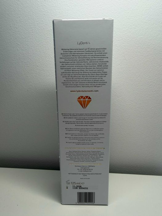Wybielająca pasta do zębów Lydenti Elements- SIMWE (125ml)