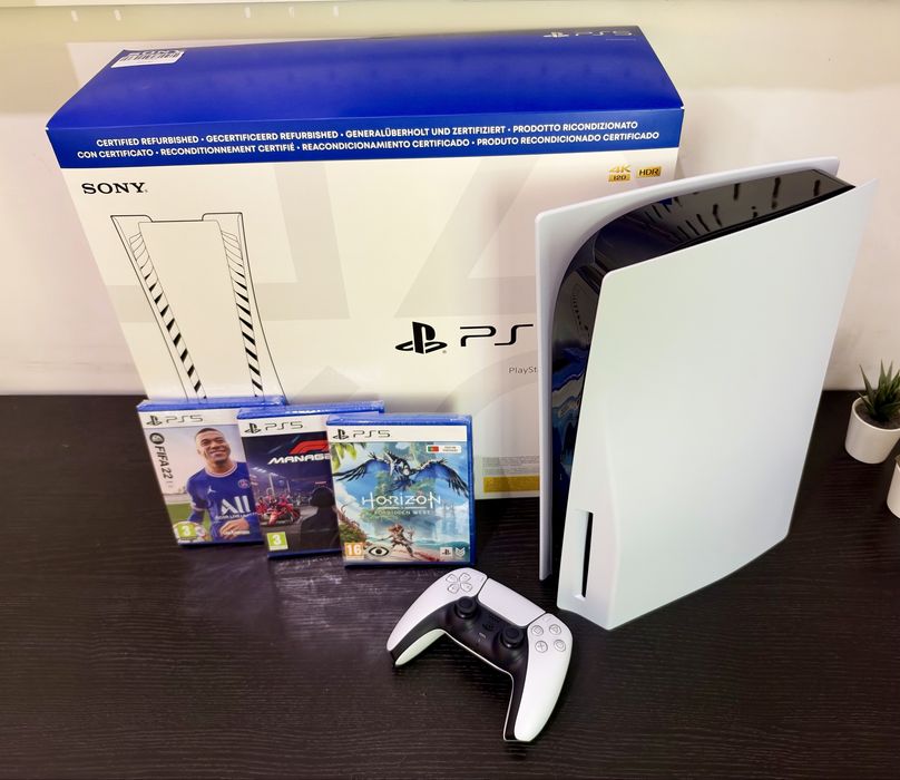 C/NOVA - Playstation 5 standard + 3 jogos ps5 + Fatura & Garantia