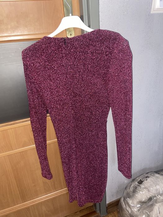 Brokatowa Sukienka Bershka S Viral Hit Sylwester Impreza Święta