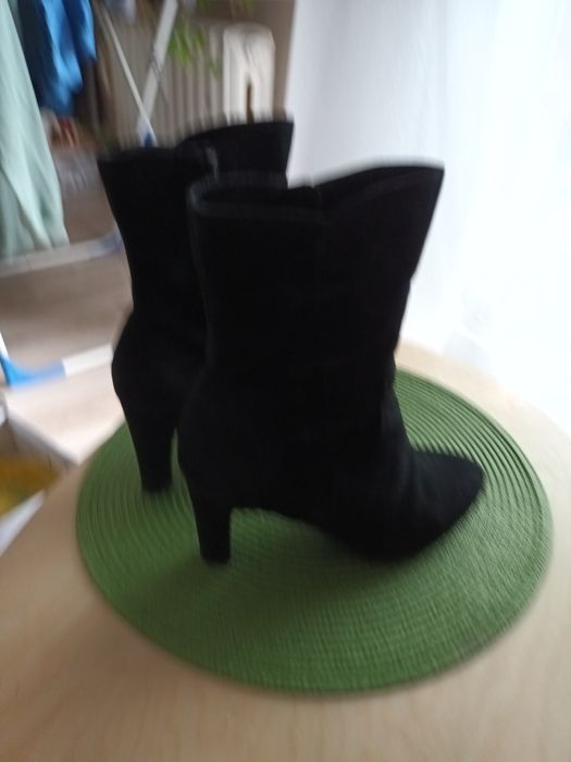 Botki, kozaki ze skóry, rozmiar 37