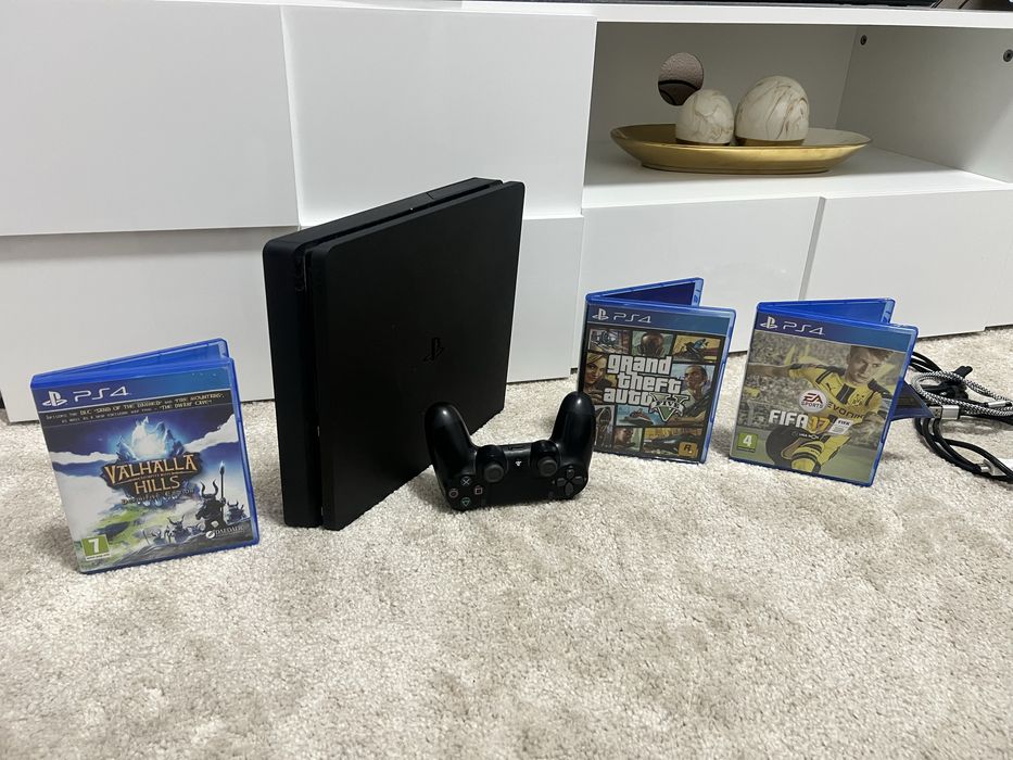 Ps4 Slim [1TB] + Jogos + Comando ( impecavel )