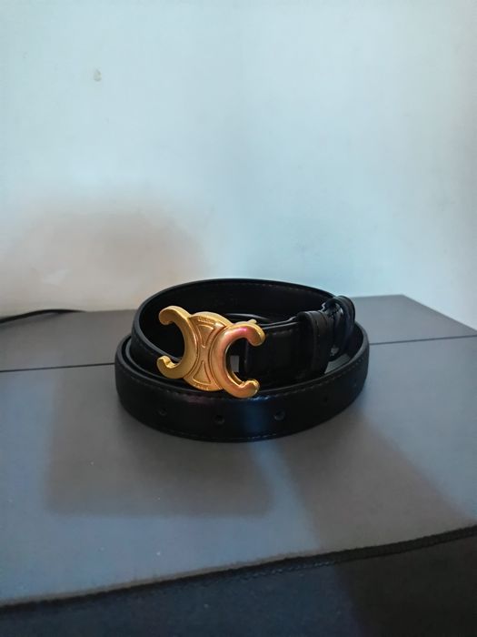 black celine belt