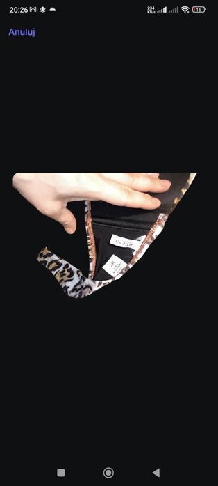 Guess 36 c biustonosz stanik pantera cętki zwierzętcy motyw