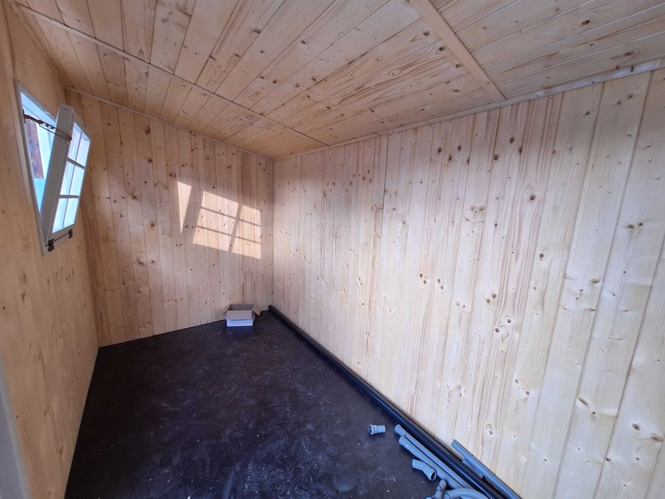 Domek narzędziowy ocieplony sauna blacha gospodarczy z podłogą MONTAŻ