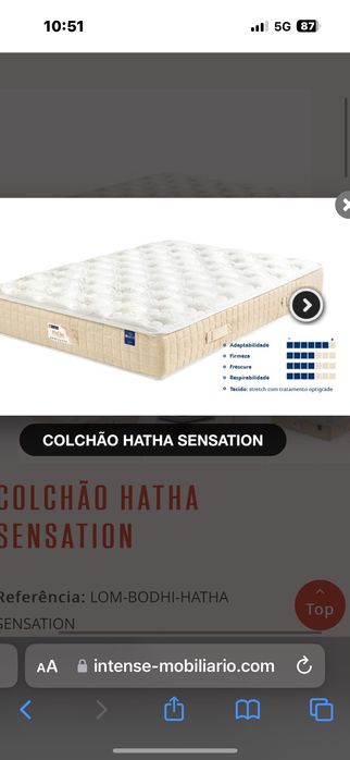 Colchão Hatha usado em excelente estado 180x200cm