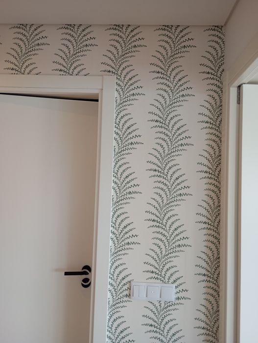 Aplicador de papel de parede.