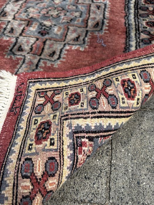 Dywan pakistański orientalny wełniany ręcznie tkany medalion Pakistan