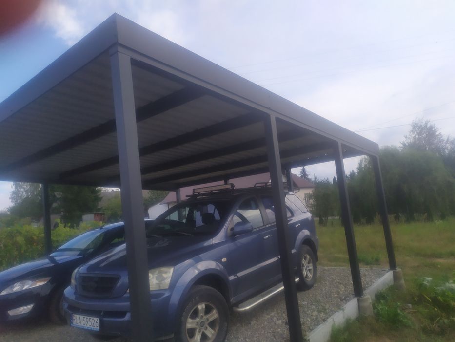 Wiata garażowa 6*6 na dwa samochody