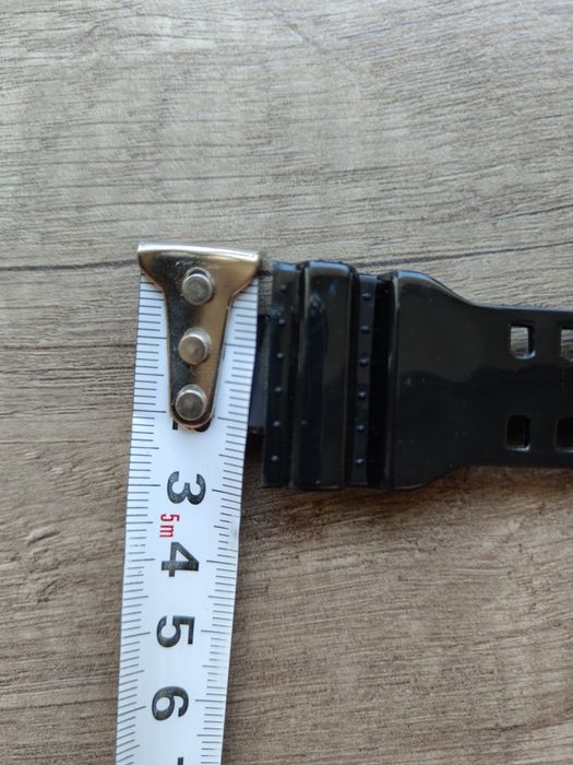 Pasek do zegarka Casio G SHOCK ( zamiennik )- czarny błyszczący
