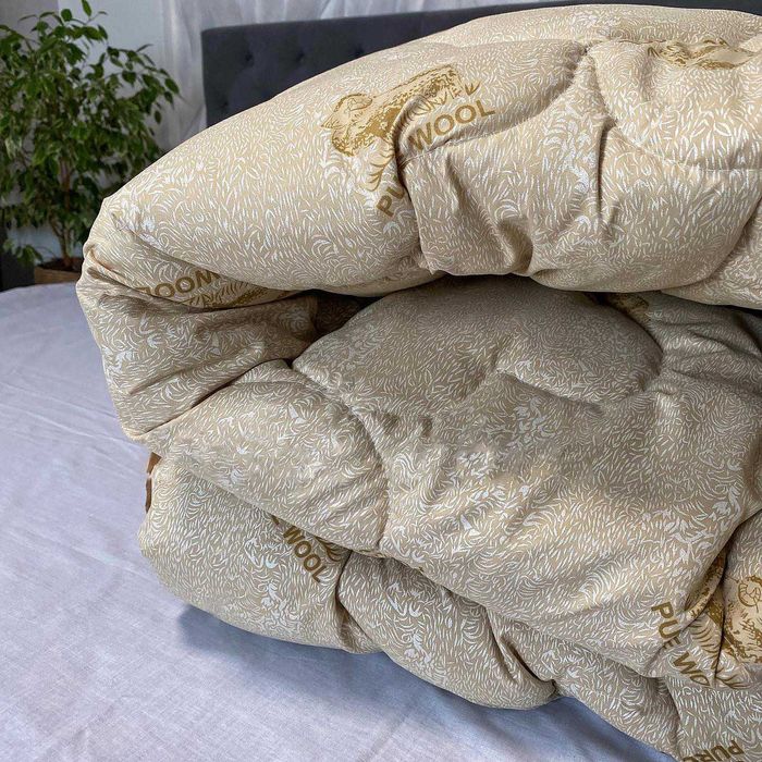 Одеяло ОВЧИНА ШЕРСТЬ Pure Wool Капучино Все размеры