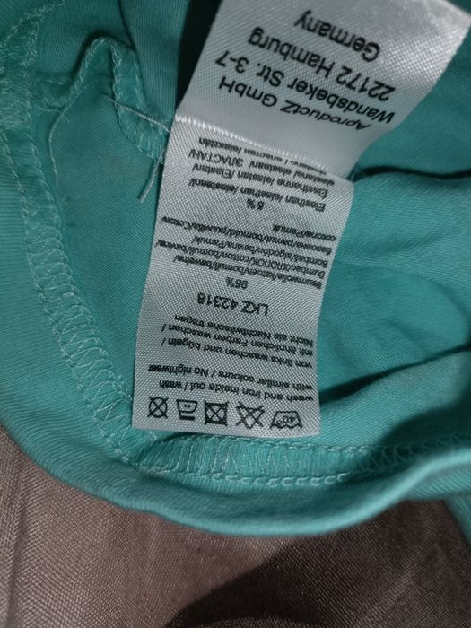 Bluzeczka turkusowa dziewczęca