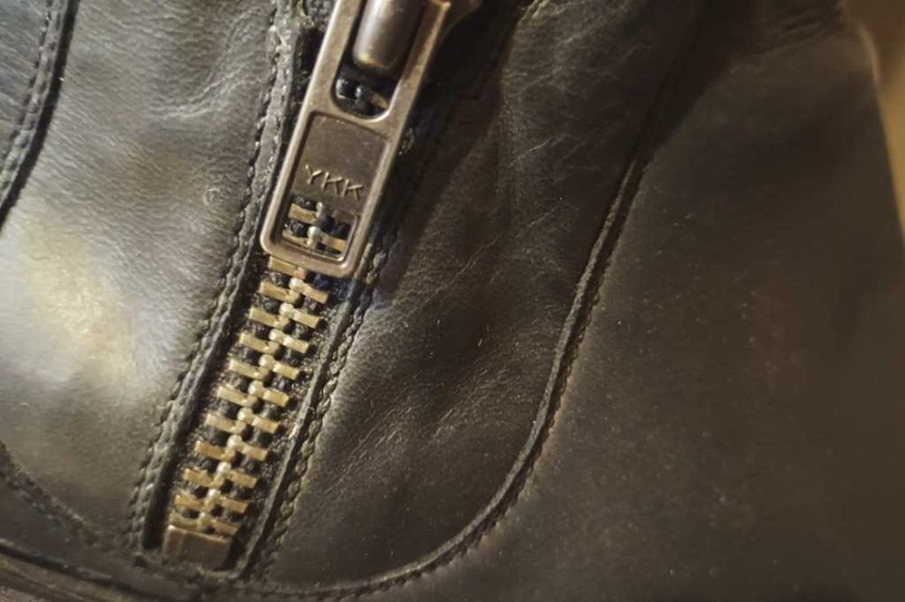 30 cm 45 46 Sztyblety Chelsea GINO ROSSI western zamek kowbojki czarne