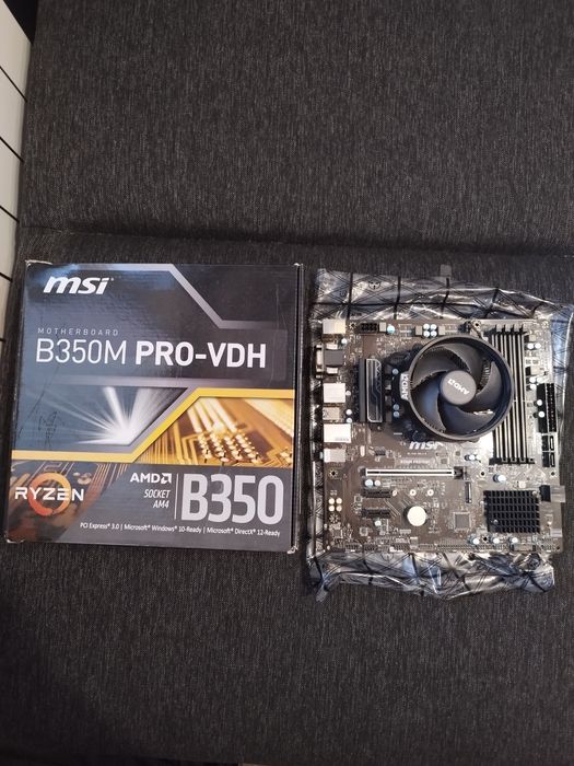 ryzen 5 2600x z płytą główną MSI b350m pro-vdh
