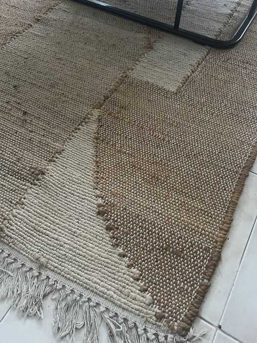 Tapete de juta e algodao sklum 240x160
