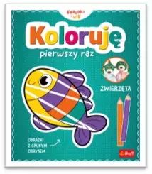 Bobaski i Miś. Koloruję pierwszy raz. Zwierzęta. Trefl Books