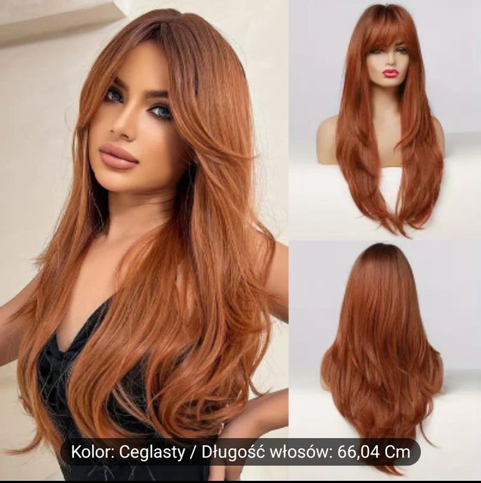 Peruka ruda z odrostem